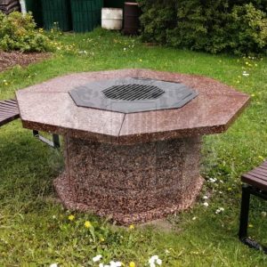 Гриль-стол с плитой - Песчаная буря